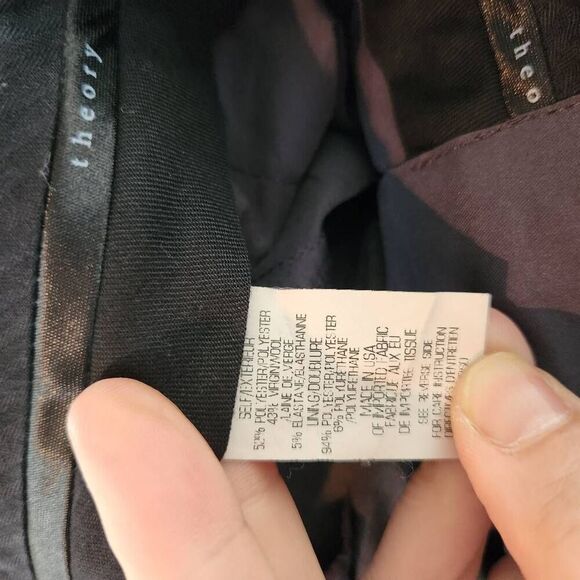 Theory Womens Gray Emery 2 Urban Virgin Wool Blend Stretch Dress Pants Size 4 - Picture 12 of 12